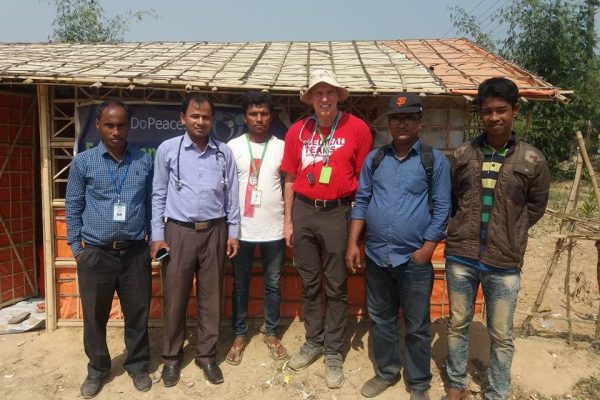 Dr David Hilmers, Baylor College of Medicine, Houston, USA visited ISDE-DoPeace Emergency Health Camp