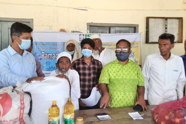 ISDE Distributed Ramadan Food Package and Disinfectants Materials