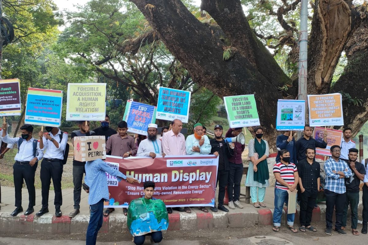“Human Demonstration” was held to mark the International Human Rights Day 2023, Demanding an end to Human Rights Violations in the Energy Sector and Demand for Renewable Energy Owned by Local Communities.