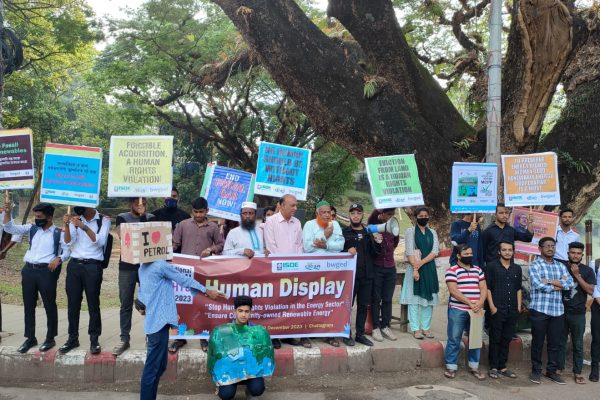 “Human Demonstration” was held to mark the International Human Rights Day 2023, Demanding an end to Human Rights Violations in the Energy Sector and Demand for Renewable Energy Owned by Local Communities.
