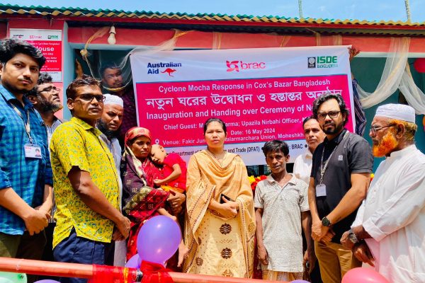 ISDE hands over New Houses to Cyclone Mocha victims in Moheshkhali